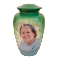 Load image into Gallery viewer, Large/Adult 190 Cubic Inch Life Treasured Aluminum Funeral Cremation Urn for Ashes
