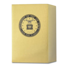 Load image into Gallery viewer, Large/Adult 210 Cubic Inch Air Force Emblem Brass Funeral Cremation Urn
