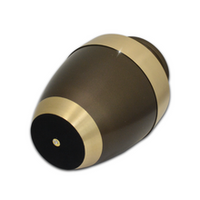 Load image into Gallery viewer, Large/Adult 228 Cubic Ins Black Artisinal Brass Funeral Cremation Urn for Ashes
