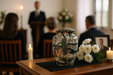 Load image into Gallery viewer, Large/Adult 220 Cubic Inch Camouflage Aluminum Funeral Cremation Urn for Ashes
