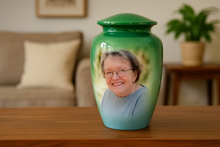 Load image into Gallery viewer, Large/Adult 190 Cubic Inch Life Treasured Aluminum Funeral Cremation Urn for Ashes
