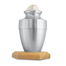 Load image into Gallery viewer, Large/Adult 220 Cubic Inch  Aluminum Baseball Funeral Cremation Urn
