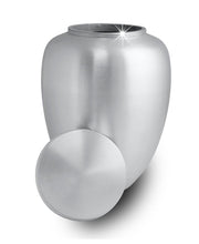 Load image into Gallery viewer, Large/Adult 200 Cubic Inch Classic Pewter Brass Funeral Cremation Urn for Ashes
