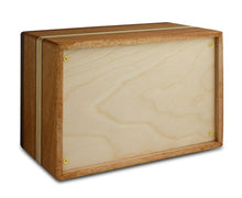Load image into Gallery viewer, Large/Adult 220 Cubic Inches Chalet Mahogany Wood Funeral Cremation Urn for Ashes
