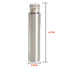 Load image into Gallery viewer, Small/Keepsake 6 Cubic Inches Pewter Steel Scattering Tube for Ashes

