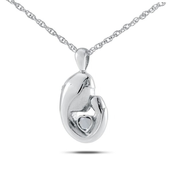 June w/ Alexandrite Stainless Steel  Pendant/Necklace Funeral Cremation Urn