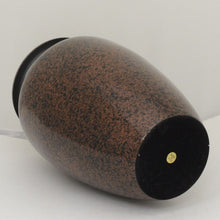 Load image into Gallery viewer, Large/Adult 190 Cubic Inch Earth Brown Aluminum Funeral Cremation Urn for Ashes

