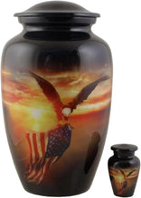 Load image into Gallery viewer, At Peace Memorials Veteran Tribute Set Urn for Ashes
