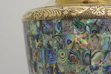 Load image into Gallery viewer, Large/Adult 220 Cubic Inch Regal Abalone Brass Funeral Cremation Urn for Ashes
