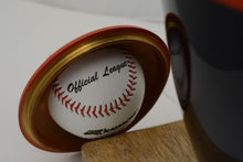 Load image into Gallery viewer, Large/Adult 220 Cubic Inch Orange &amp;Black Aluminum Baseball Funeral Cremation Urn
