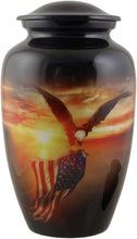 Load image into Gallery viewer, At Peace Memorials Veteran Tribute Adult Urn for Ashes
