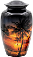 Load image into Gallery viewer, At Peace Memorials Palm Tree Adult Urn for Ashes
