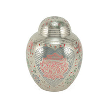 Load image into Gallery viewer, Medium Lotus Cremation Urn, 70 Cubic Inches
