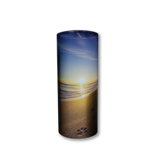 Load image into Gallery viewer, Biodegradable Paws to Paradise Medium 100 Cubic Inches Biodegradable Scattering Tube for Ashes
