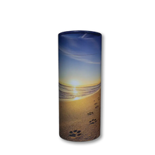 Load image into Gallery viewer, Biodegradable Paws to Paradise Small 40 Cubic Inches Biodegradable Scattering Tube for Ashes

