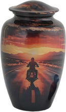 Load image into Gallery viewer, At Peace Memorials Motorcycle Tribute Adult Urn for Ashes
