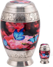 Load image into Gallery viewer, At Peace Memorials Nirvana Flowers Set Urn for Ashes
