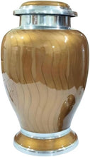 Load image into Gallery viewer, At Peace Memorials Hotep Gold Adult Urn for Ashes
