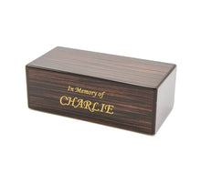Load image into Gallery viewer, XLarge 115 Cubic Inches Walnut Pet Cremation Urn w/ Laser Engraving
