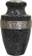 Load image into Gallery viewer, At Peace Memorials Tranquility Black Marble Adult Urn for Ashes
