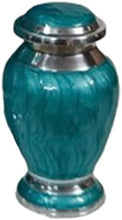 Load image into Gallery viewer, At Peace Memorials Hotep Biscayne Green Keepsake Urn for Ashes
