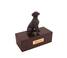 Load image into Gallery viewer, Bronze Dalmatian Walnut Base Pet Cremation Urn w/ Figurine
