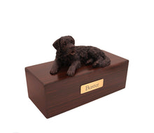 Load image into Gallery viewer, Bronze Saint Bernard Pet Cremation Urn in 5 Diff Walnut Base Sizes
