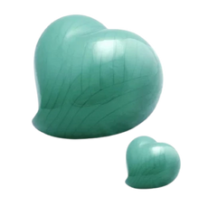 Load image into Gallery viewer, Small/Keepsake Teal Infinity Eternal Heart Funeral Cremation Urn
