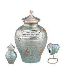 Load image into Gallery viewer, Large/Adult 200 Cubic Inch Decorative Butterfly Brass Funeral Cremation
