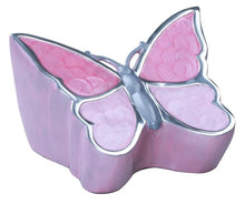 Load image into Gallery viewer, Large/Adult Soulful Wings Butterfly Pink 240 Cubic Inches Funeral Cremation Urn
