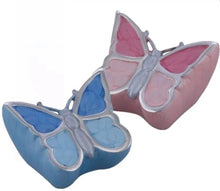 Load image into Gallery viewer, Small/Keepsake Soulful Wings Butterfly Infant Urn - Blue Funeral Cremation Urn
