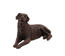 Load image into Gallery viewer, Bronze Labrador Pet Cremation Urn in 5 Diff Walnut Base Sizes

