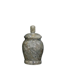 Load image into Gallery viewer, Small/Keepsake 10 Cubic Inch Classic Oceanic Marble Funeral Cremation Urn
