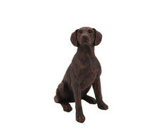 Load image into Gallery viewer, Bronze Dalmatian Walnut Base Pet Cremation Urn w/ Figurine
