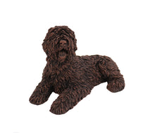 Load image into Gallery viewer, Bronze Sheepdog Pet Cremation Urn in 5 Diff Walnut Base Sizes
