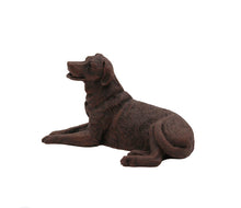 Load image into Gallery viewer, Bronze Labrador Pet Cremation Urn in 5 Diff Walnut Base Sizes

