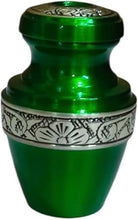 Load image into Gallery viewer, At Peace Memorials Tranquility Green Keepsake Urn for Ashes
