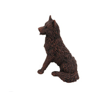 Load image into Gallery viewer, Bronze Husky Walnut Base Pet Cremation Urn w/ Figurine in 5 diff base sizes
