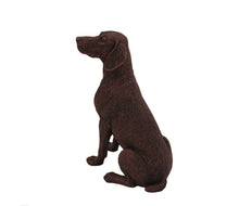Load image into Gallery viewer, Bronze Weimaraner Pet Cremation Urn in 5 Diff Walnut Base Sizes
