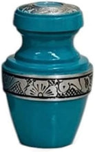 Load image into Gallery viewer, At Peace Memorials Tranquility Biscayne Green Keepsake Urn for Ashes
