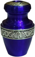 Load image into Gallery viewer, At Peace Memorials Tranquility Tropical Blue Keepsake Urn for Ashes
