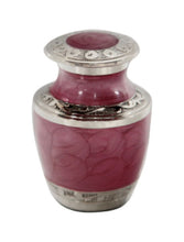 Load image into Gallery viewer, Small/Keepsake 3 Cubic Inches Mother of Pearl Pink Miniature Cremation Urn for Ashes
