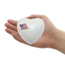 Load image into Gallery viewer, Heart Keepsake Funeral Cremation Urn for ashes, 3 Cubic Inches-Classic Color Flag

