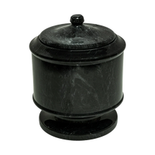 Load image into Gallery viewer, Large 145 Cubic Inch Lasting Tribute Black Colored Ebony Marble Funeral Cremation Pet Urn
