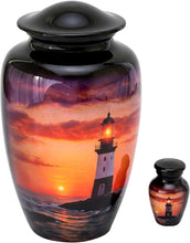 Load image into Gallery viewer, At Peace Memorials Lighthouse Set Urn for Ashes
