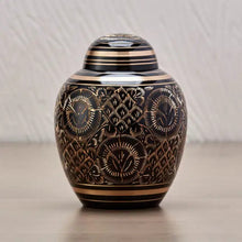 Load image into Gallery viewer, Solid Brass Radiance Infant/Child/Pet Funeral Cremation Urn 45 Cubic Inches

