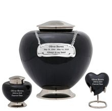 Load image into Gallery viewer, Large/Adult 200 Cubic Inches Baroque Shadow Brass Funeral Cremation Urn
