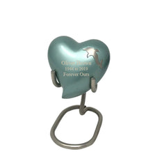 Load image into Gallery viewer, Large/Adult 200 Cubic Inches Solace Dolphin Family Brass Funeral Cremation Urn
