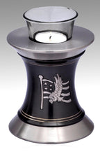 Load image into Gallery viewer, Large/Adult 220 Cubic Inches Military Honor and Glory Flag Brass Funeral Cremation Urn
