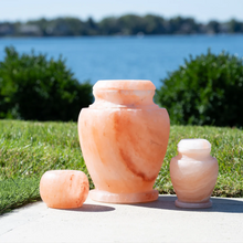 Load image into Gallery viewer, Carpel Rock Salt Biodegradable/Eco- Friendly Adult Funeral Cremation Urn
